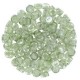 Czech 2-hole Cabochon kralen 6mm Crystal Mint Luster